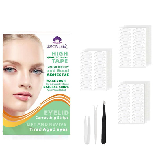ZMBeautk 7MM 720Count Natural Invisible Single Side Eyelid Tape Stickers Medical-use Fiber Eyelid Lift Strip, Suitable for Uneven or Monolids, Perfect for Uneven Mono-Eyelids, Large