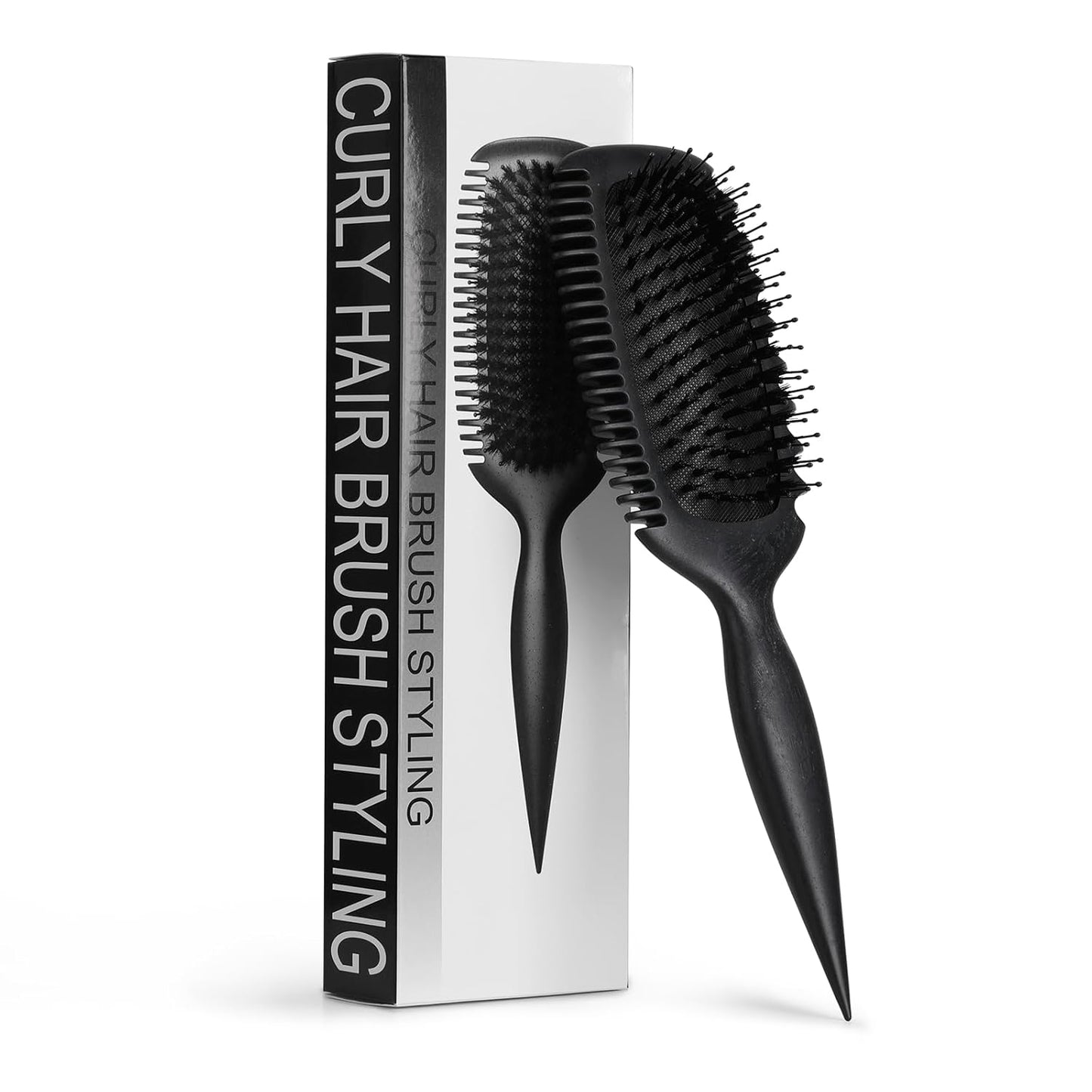 Curl Defining Hair Brush - Effortless Detangling & Styling for All Hair Types | Reduces Frizz & Pulling