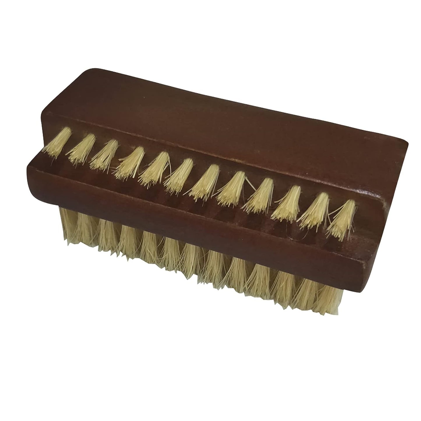Wooden Nail Brush Cleaner - Two-Sided Rosewood with 100% Boar Bristles | Manicure & Pedicure Tool for All Ages