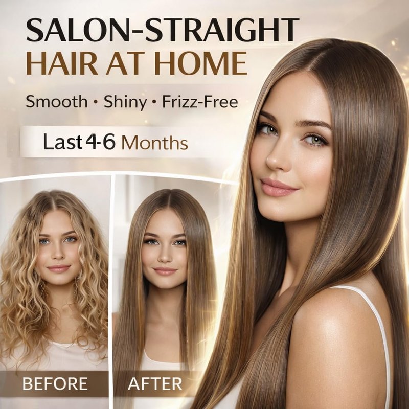 Brazilian Keratin Blowout Treatment - Professional Hair Straightening & Smoothing | 10oz