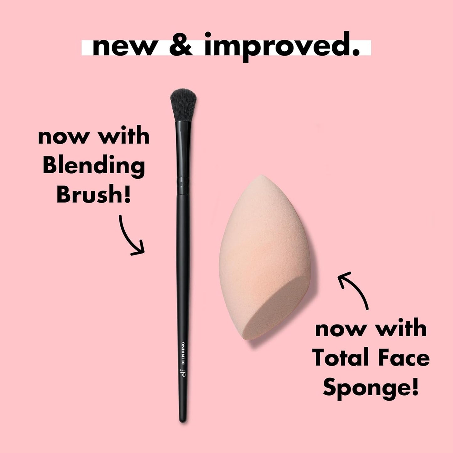 e.l.f. Full Face & Eye Makeup Brush Set - 11 Vegan Brushes with Travel Case for Flawless Makeup Application