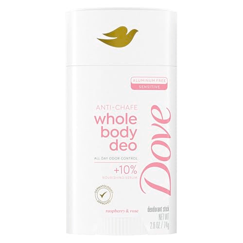 Dove Whole Body Deodorant Stick - Aluminum Free Raspberry & Rose, 72H Odor Control