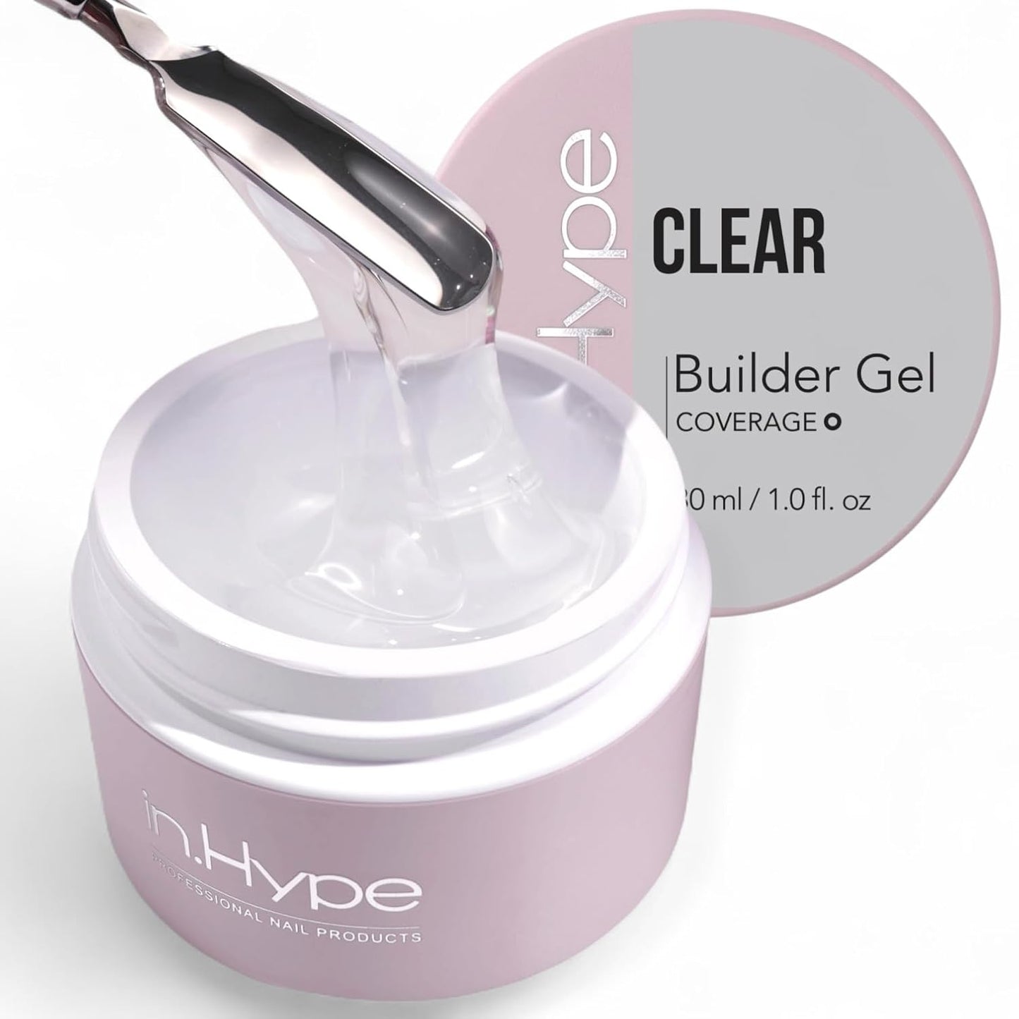 Professional Hard Builder Gel for Nail Extensions - UV/LED Formula | Baby Pink #3