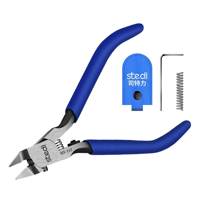 stedi Model Nipper, Ultra-thin Double-blades Nippers with Protective Case Model Hobby Making Tools for Gundam Repairing Plastic Model and Fixing