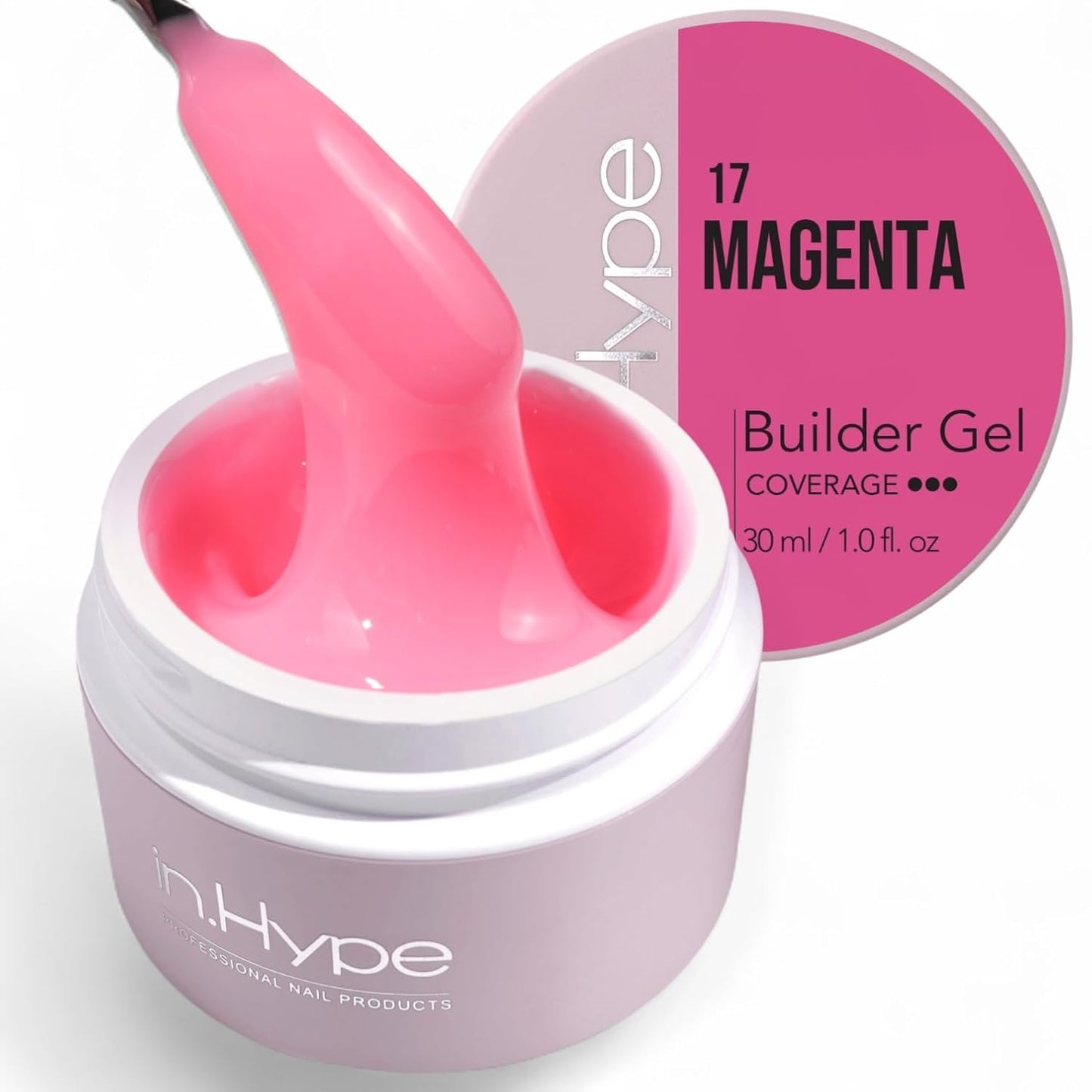 Professional Hard Builder Gel for Nail Extensions - UV/LED Formula | Baby Pink #3