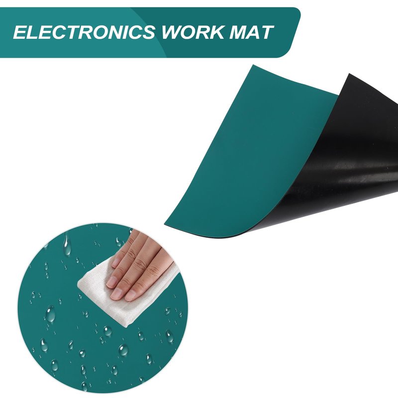 Watch Repair Mat, Heat Resistant Watchmaker Soldering Station Mat Non Slip Watch Repair Work Pad Silicone Work Pad Repair Mat Station Mat for Watchmakers Watch Repairing Workers (34 x 24cm)