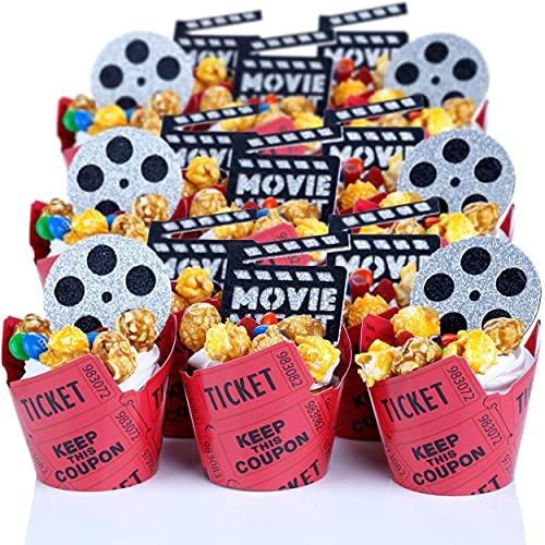 Carnival Theme Raffle Ticket Cupcake Wrappers - 36 Count