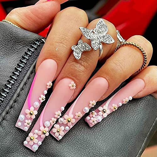3D Flower Nail Charms - 2 Boxes Mixed Cherry Blossom Decorations