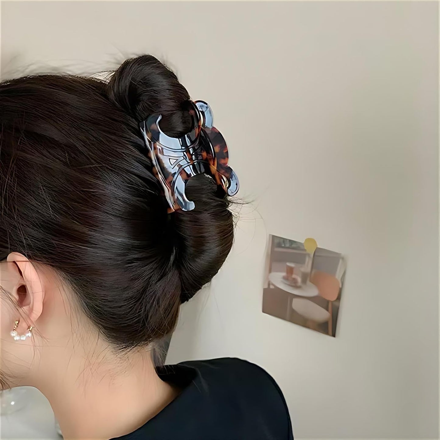 Acetate Butterfly Hair Clips - 5 PCS Durable Medium Size Hair Claw Clips for Women | Secure Hold (2.76 x 1.66 Inch)