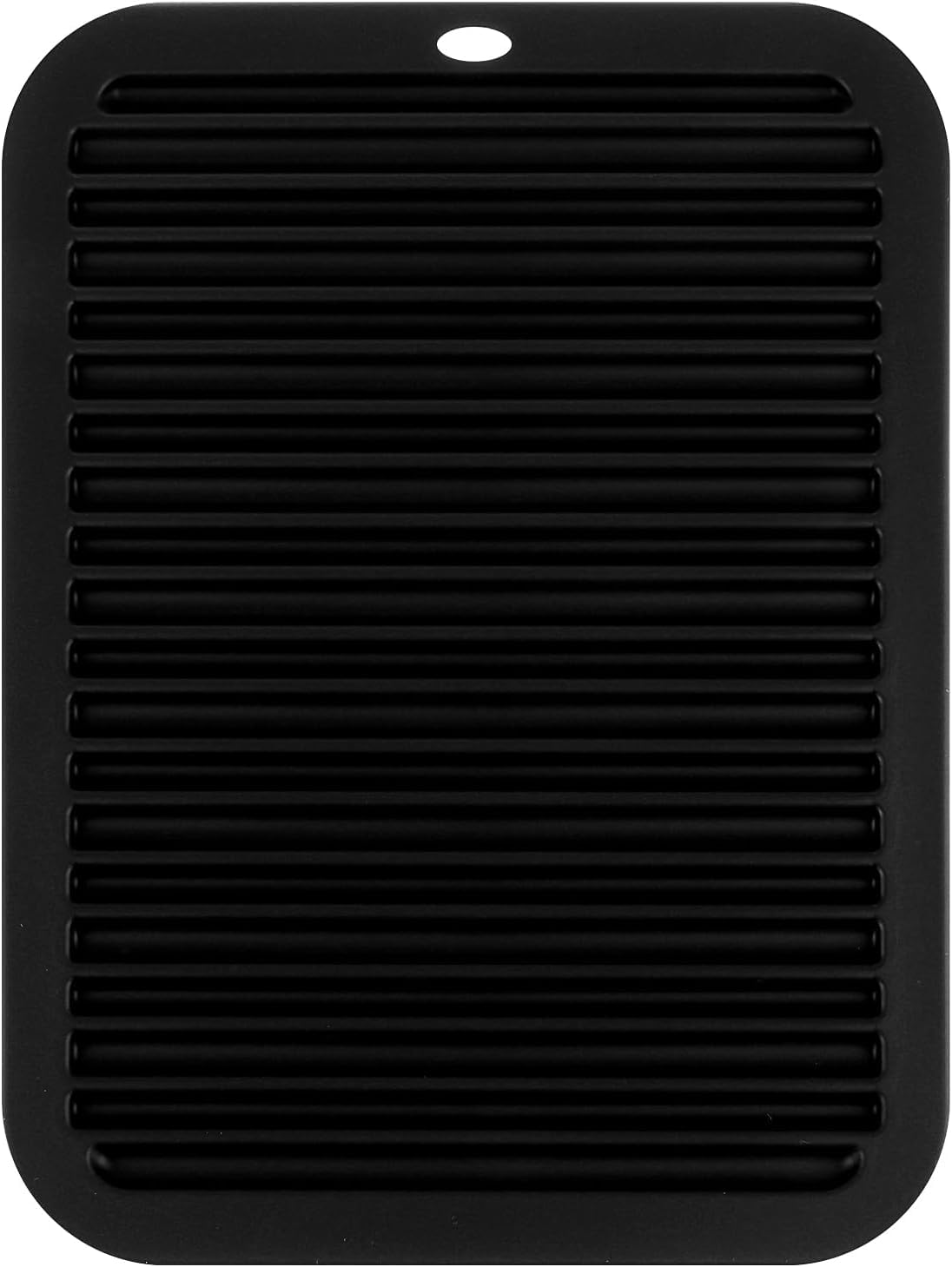 Oversize 15.7" x 11.8" Heat Resistant Mat, Portable Travel Silicone Heat Mat for Curling Irons, Flat Irons, Hair Straightener and Hot Hair Styling Tools, Hot Iron Holster, Vanity Pad with Ties Black