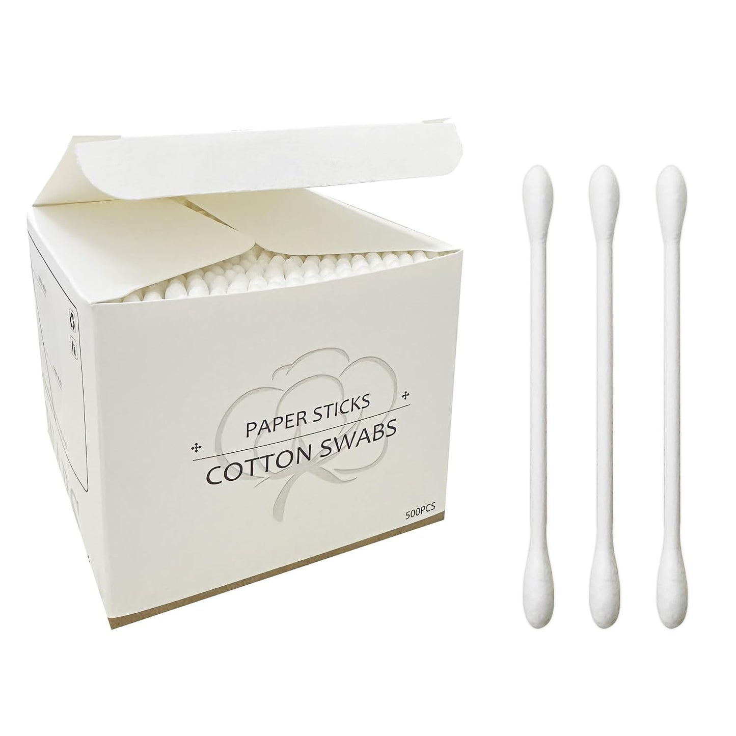 Bamboo Cotton Swabs - Eco-Friendly Wooden Q-Tips | 1200 Pack