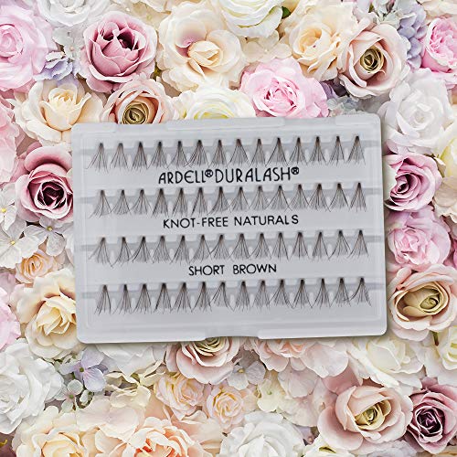 Ardell Short Brown Natural Individual Lash Clusters - DIY Eyelash Extensions, 4 Pack