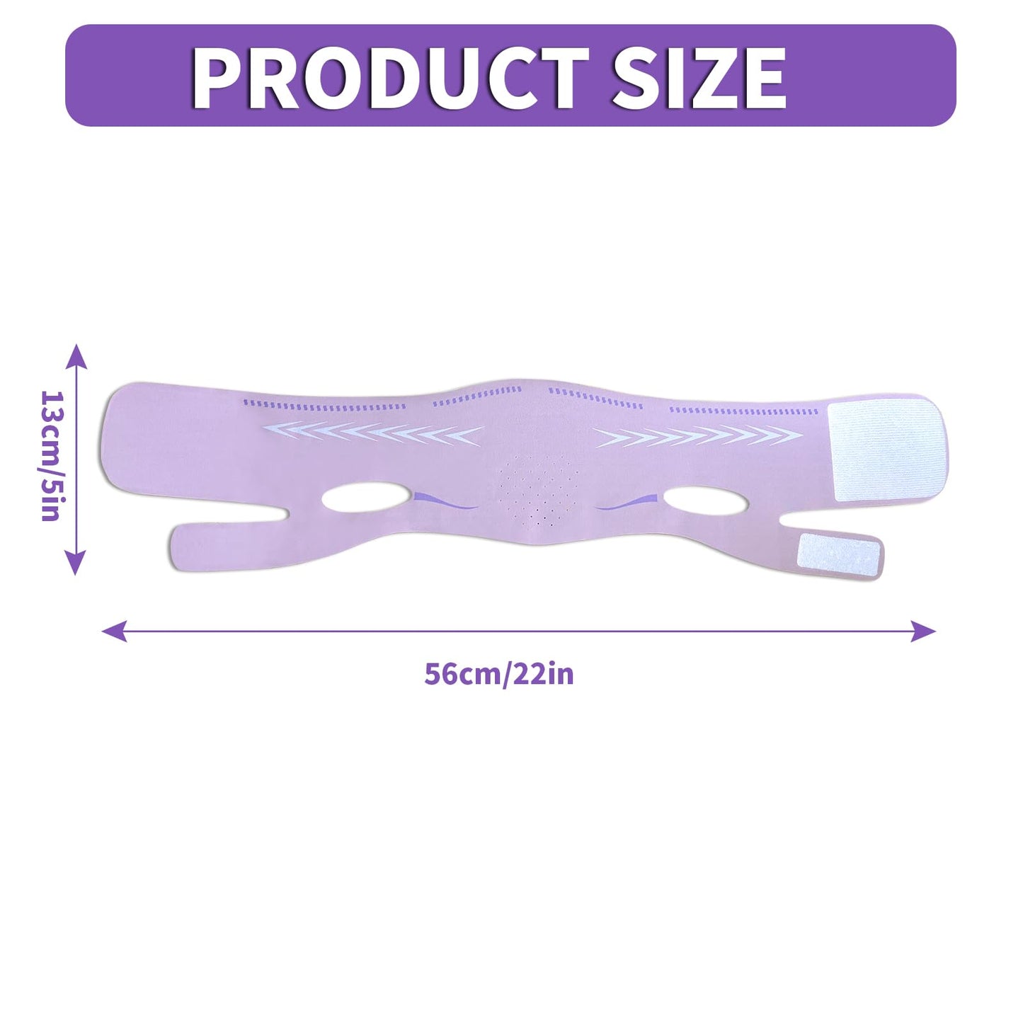 MixS Live Adjustable Chin Strap - Double Chin Eliminator for Sleeping, V-Line Face Mask for Women, Reusable Jaw Exerciser & Facial Slimming Belt for Sagging Skin, Breathable Night Wear