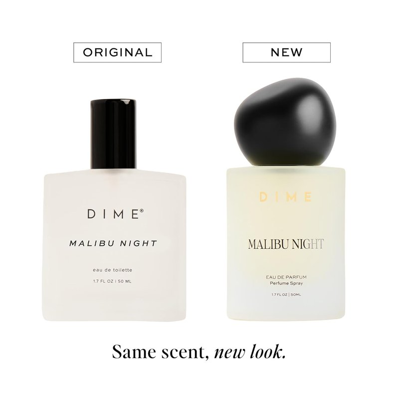 DIME Beauty Malibu Night Perfume - Light Floral Musk Scent | 1.7 oz Hypoallergenic Eau de Toilette for Women