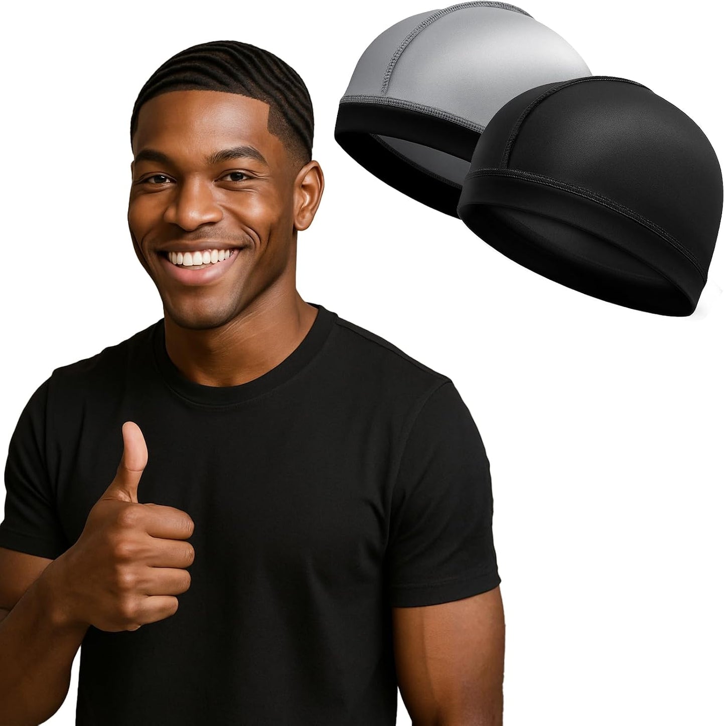 Super Elastic Wave Cap - Compression Stocking Cap for 360, 540, 720 Waves | Comfortable Fit