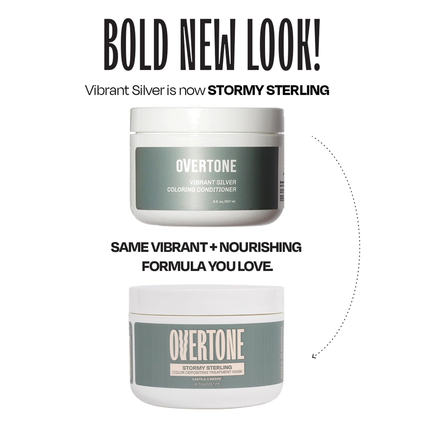 OVERTONE® Color Depositing Treatment Hair Mask, Stormy Sterling, 8 oz