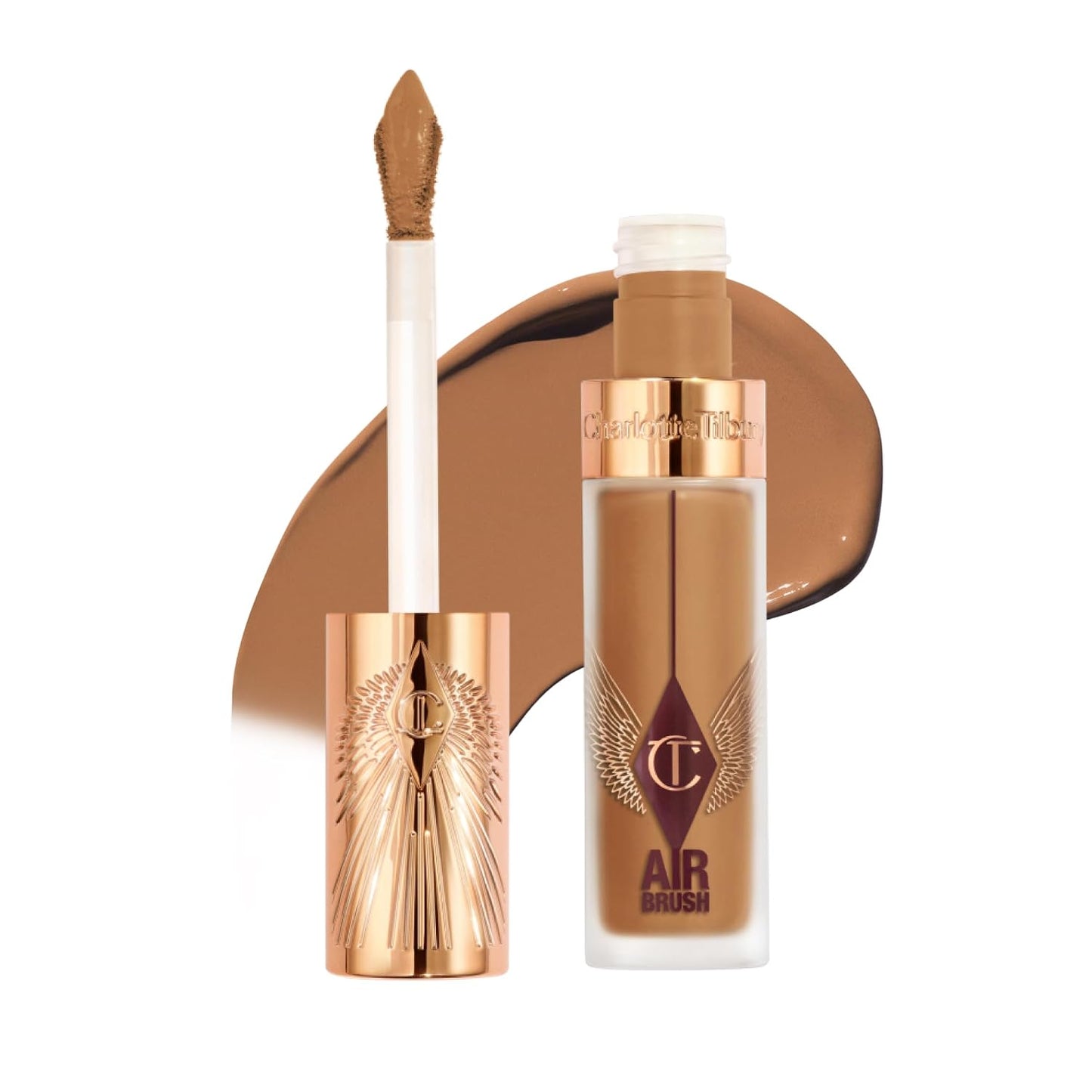 Charlotte Tilbury AIRbrush Flawless Blur Concealer - Longwear, Hydrating, Full Coverage for Dark Circles & Blemishes | Natural Matte Finish