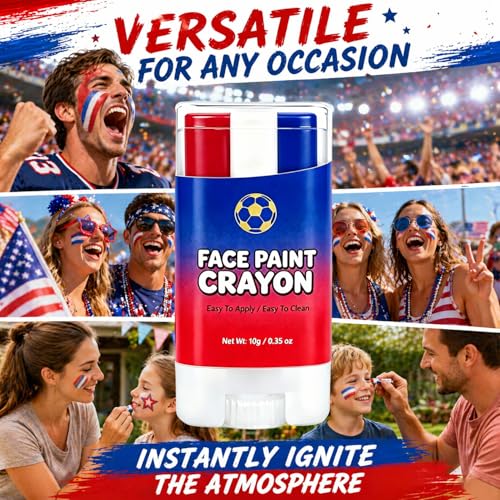 Patriotic Face Paint Stick - Red, White & Blue for 4th of July