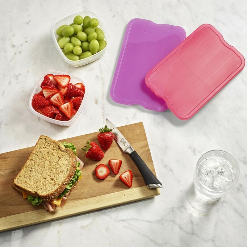 XL Slim Ice Packs - Quick Freeze Reusable Ice Packs for Lunch Boxes & Coolers | 4 Pack