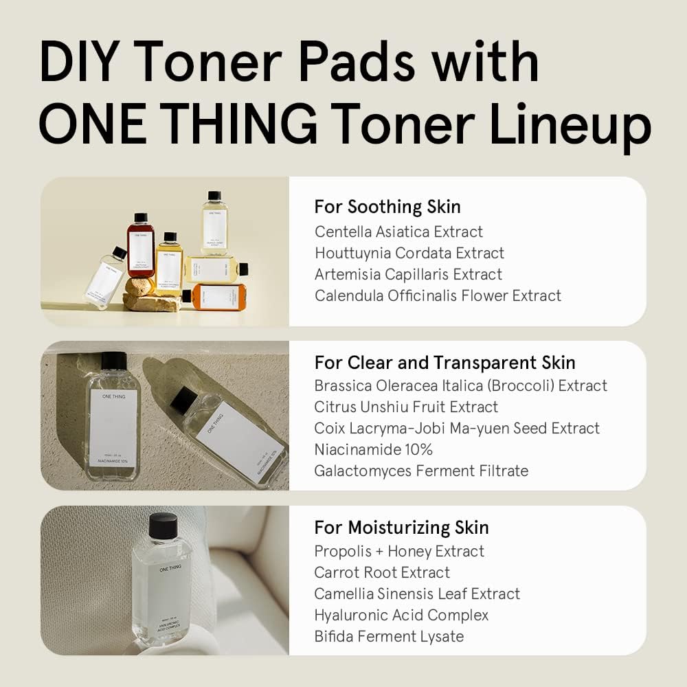 Unbleached Cotton Pads - Large Exfoliating Face Rounds for DIY Toner | Soft, Lint-Free, Double-Sided (120 Count)