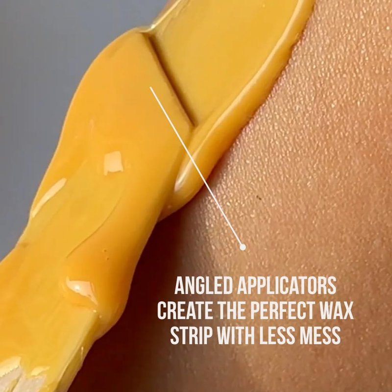 Crybaby Wax Get a Grip Face & Body Applicators, 70-Count Birchwood Waxing Sticks for Brows, Face & Body, Precise Angled & Paddle Wax Applicators