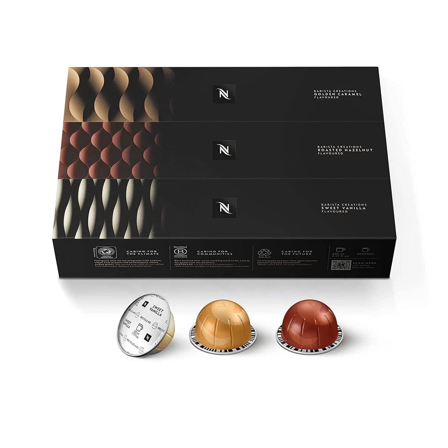 Nespresso Vertuo Capsules - Barista Flavored Medium Roast Coffee Pods | 30 Count, Brews 7.8oz