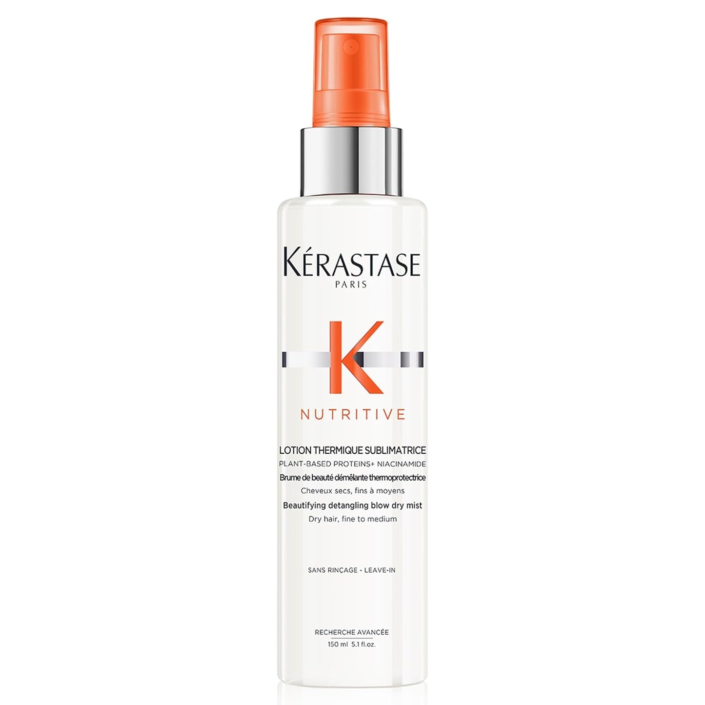 Kérastase Nutritive Heat Protecting Spray - Nourishing Protectant for Dry Hair | 5.1 Fl Oz | Detangles & Reduces Frizz