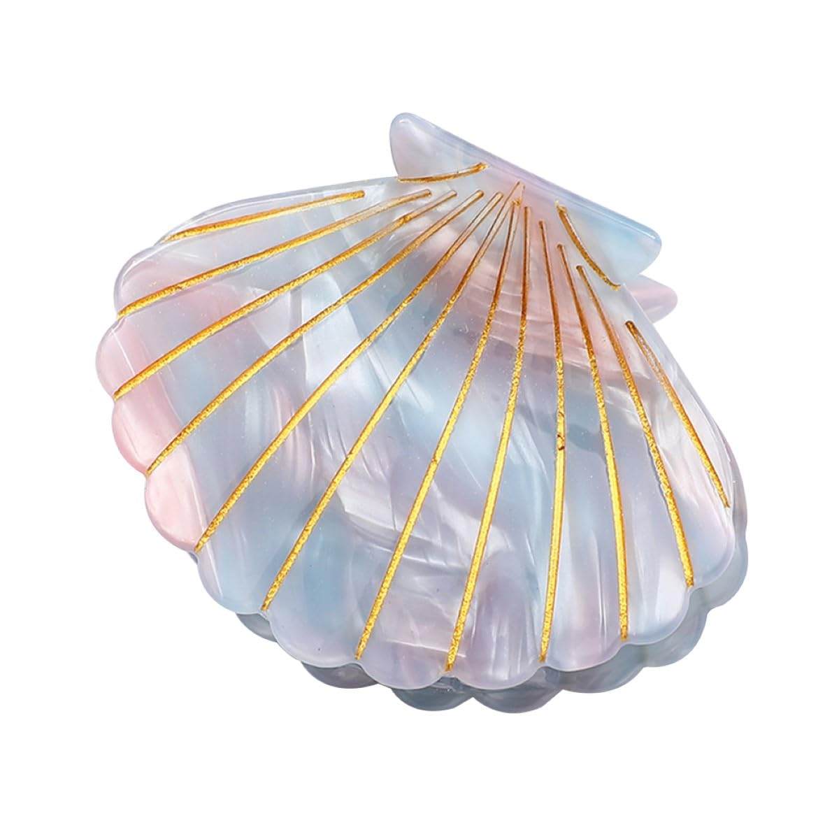 Shell Claw Clip - Acetate Hair Clips for Women | Small Blue Hair Accessory