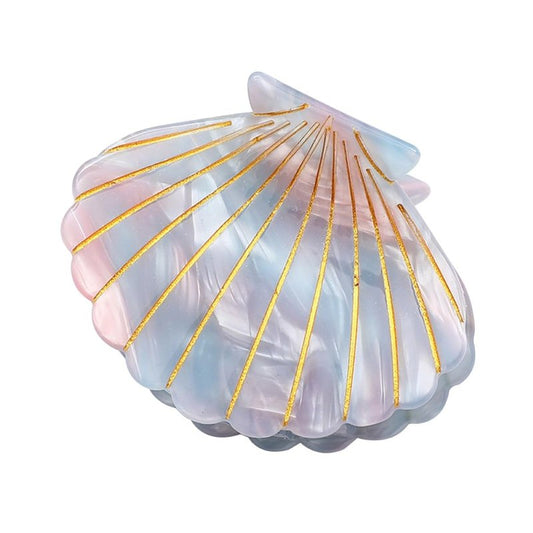 Shell Claw Clip - Acetate Hair Clips for Women | Small Blue Hair Accessory