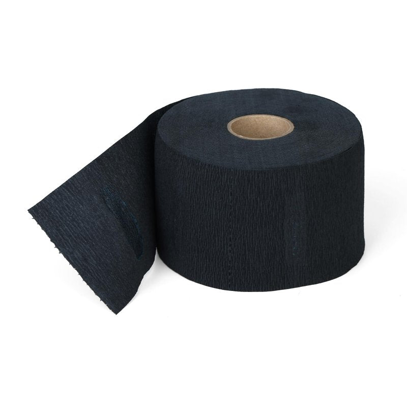 Kalinnee Professional Barber Neck Paper, 5 Rolls with 500 Strips, Disposable Stretchy Paper for Salon Haircut, Waxing, hair coloring Neck Strips (Black)