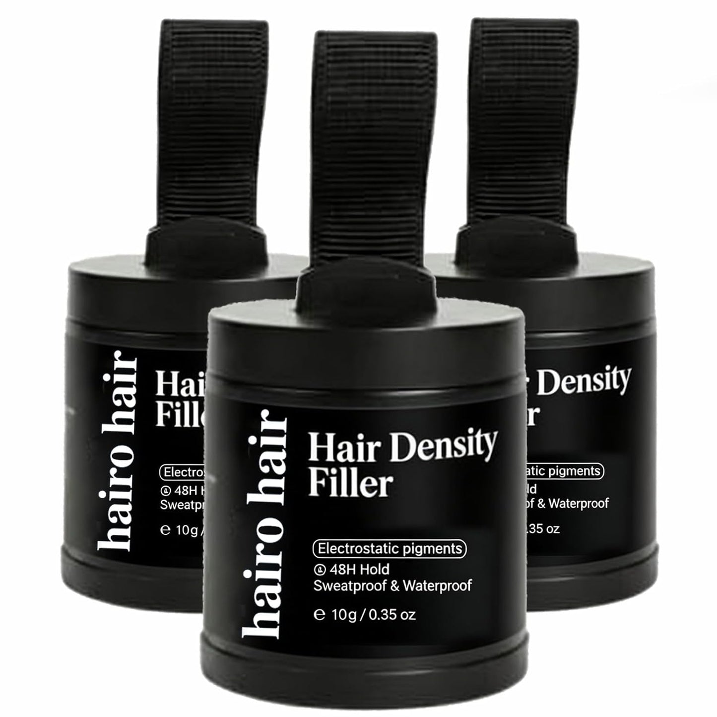 Hair Density Filler Powder - Waterproof 24-Hour Concealer for Bald Spots & Gray Roots | Instant Invisible Coverage (Grey)