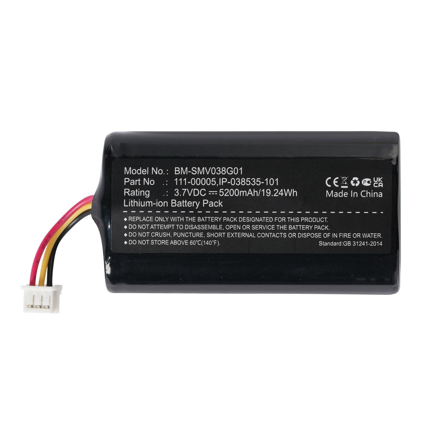 Mingeris Roam 111-00005 Battery Replacement for Roam IP-038535-101 (5200mAh Rechargeable)