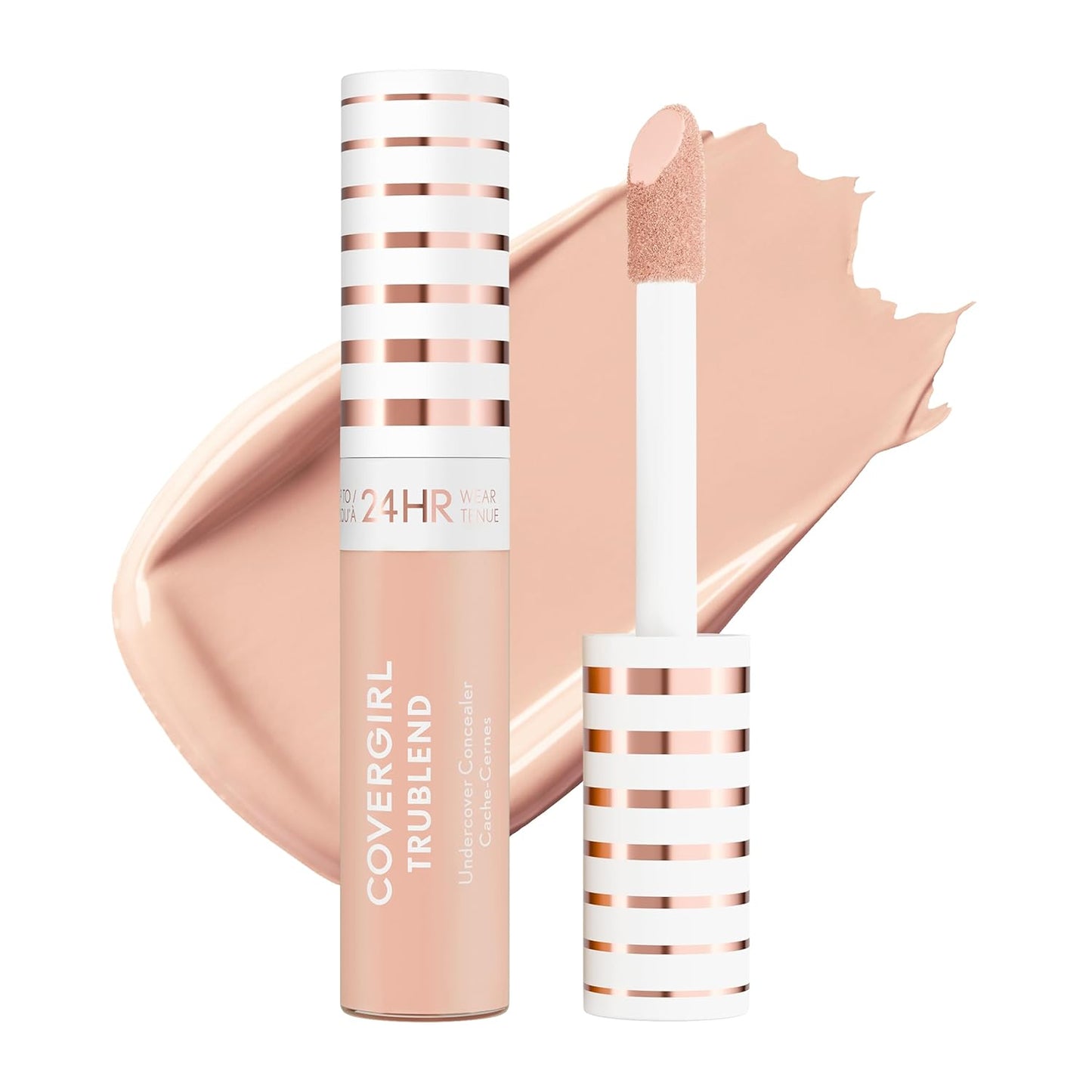 COVERGIRL TruBlend Undercover Concealer - Buildable Full Coverage, 24-Hour Matte Finish | L150 Porcelain