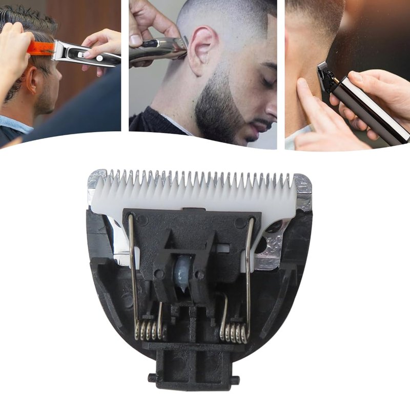 2 Pack Trimmer Replacement Ceramic Blades for Meridian&MANSPOT Grooming Trimmer, Replacement Blades Compatible with Meridian Body Trimmer (Onyx & Sage)-Black