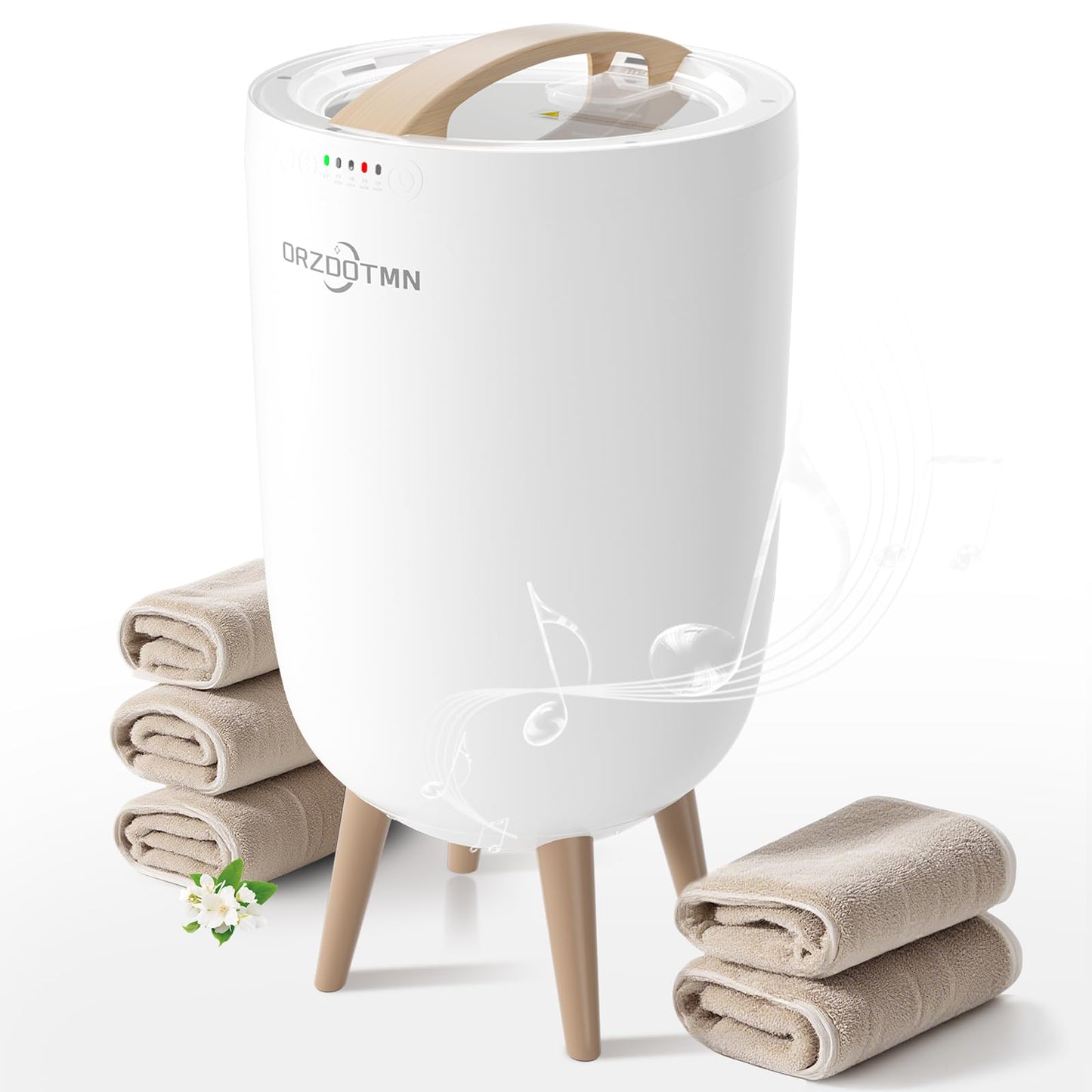 ORZDOTMN Towel Warmer Bucket for Bathroom 25L - Fits 3 Oversized Towels