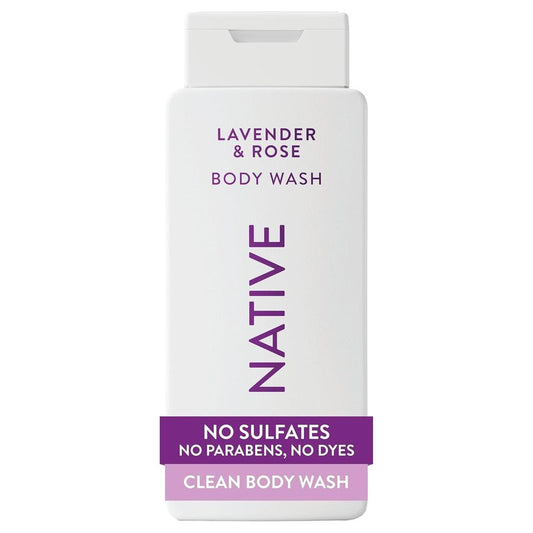 Lavender & Rose Scent Body Wash - 24-Hour Refreshing Clean for All Skin Types | 18 oz, Phthalate-Free