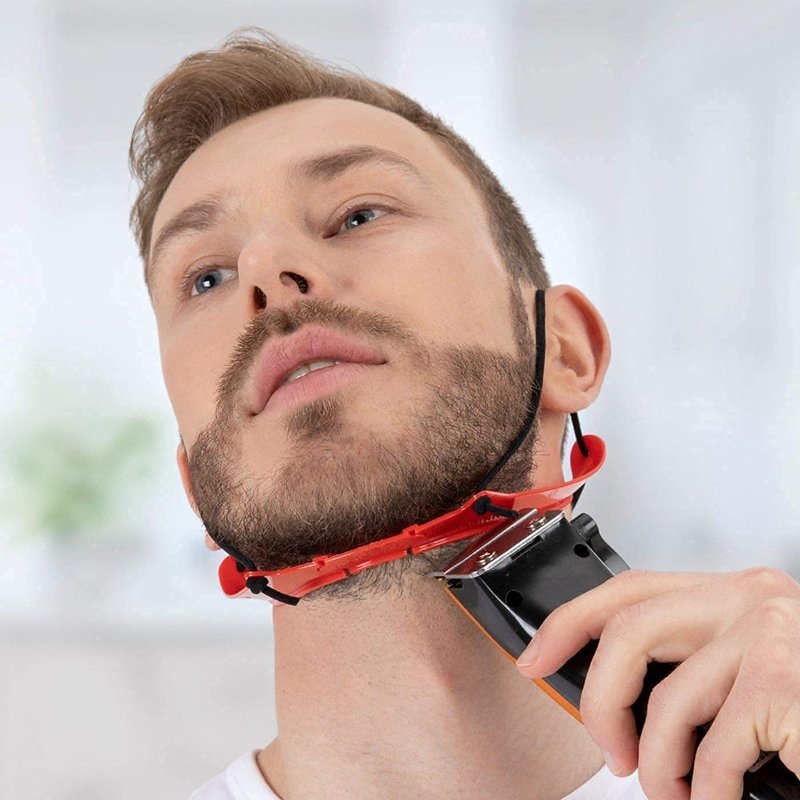Nekliner Beard Shaper & Neckline Shaving Tool | Hands-Free Lineup Stencil Kit for Clean, Even Trims and Shaves