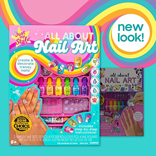 Just My Style All About Nail Art Set - 6 Polishes & Adhesive Nails