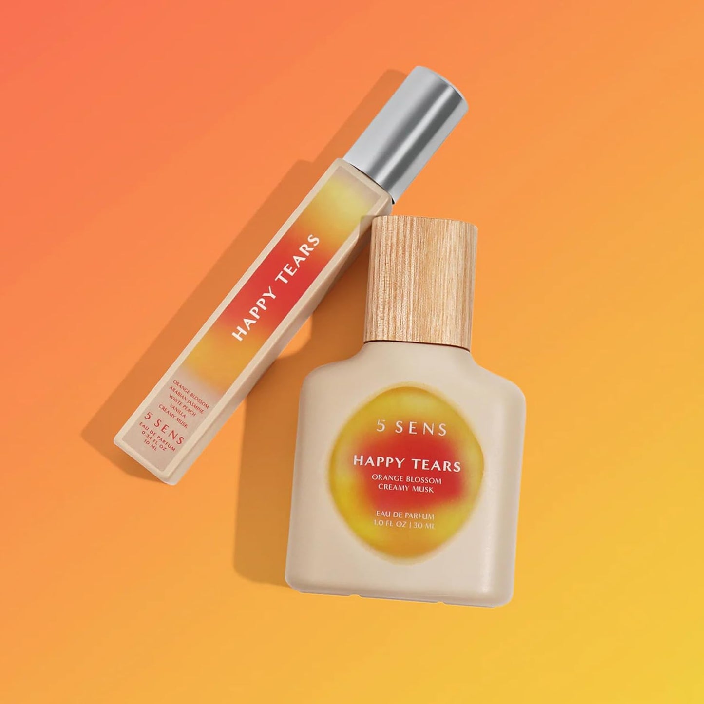 Happy Tears Eau de Parfum Travel Spray - Clean Long-Lasting Warm Floral Fragrance | 10 mL Vegan & Cruelty-Free
