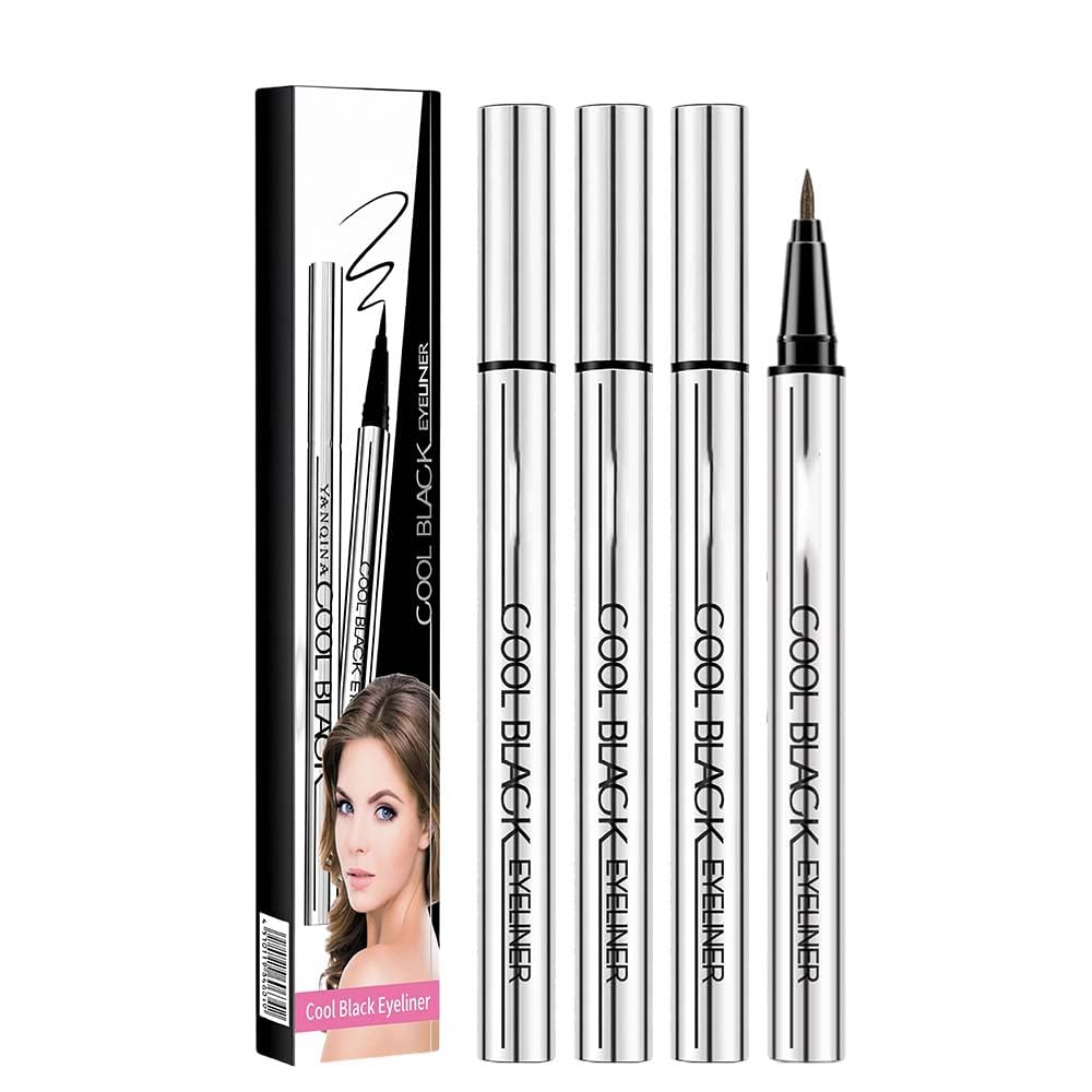 Waterproof Liquid Eyeliner Pen - Long Lasting, Matte Finish, Quick-Drying, Smudge-Proof | Black & Brown Colors