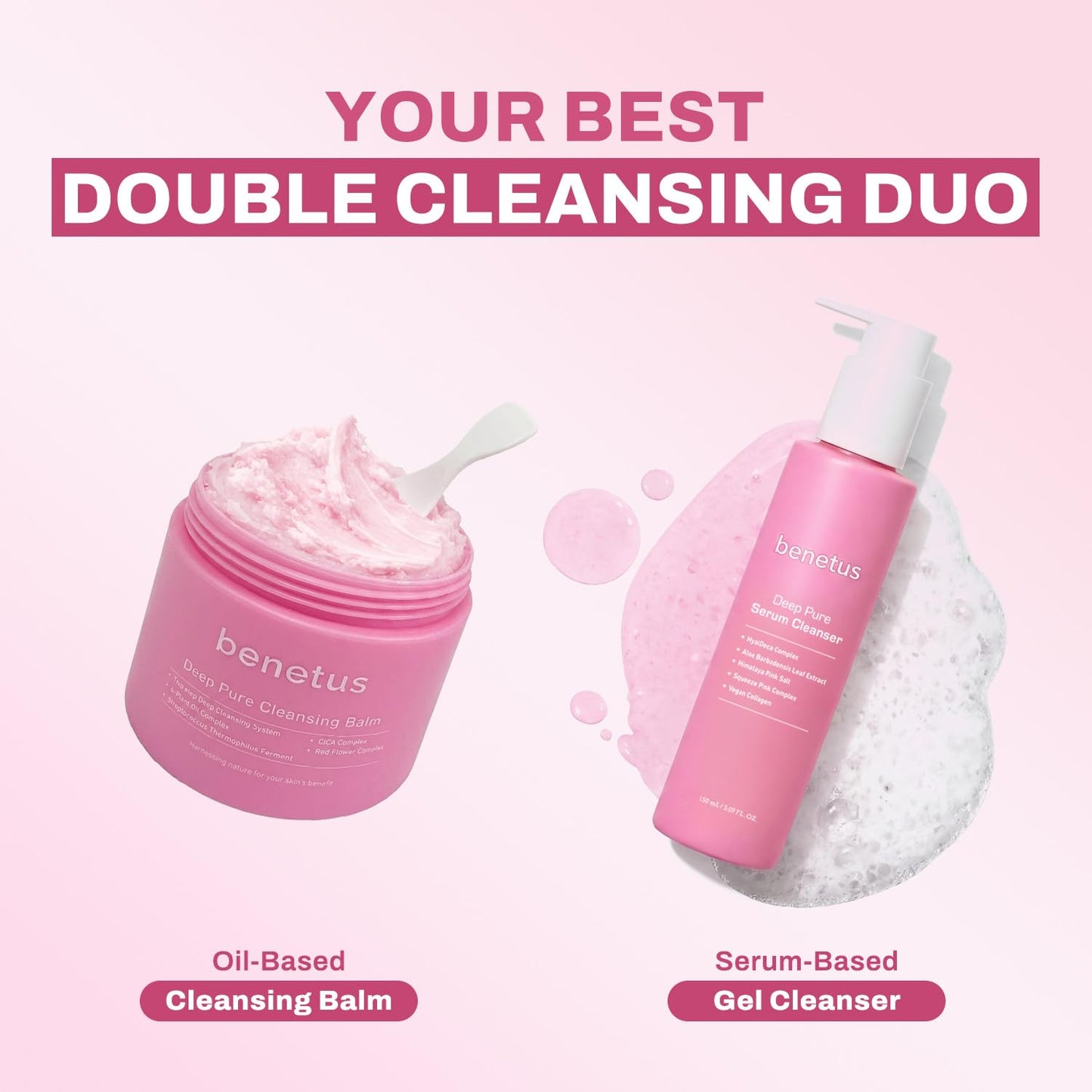 Deep Pure Cleansing Balm - Gentle Makeup Remover for Waterproof Mascara & Long-Wear Makeup | 3.5 fl oz