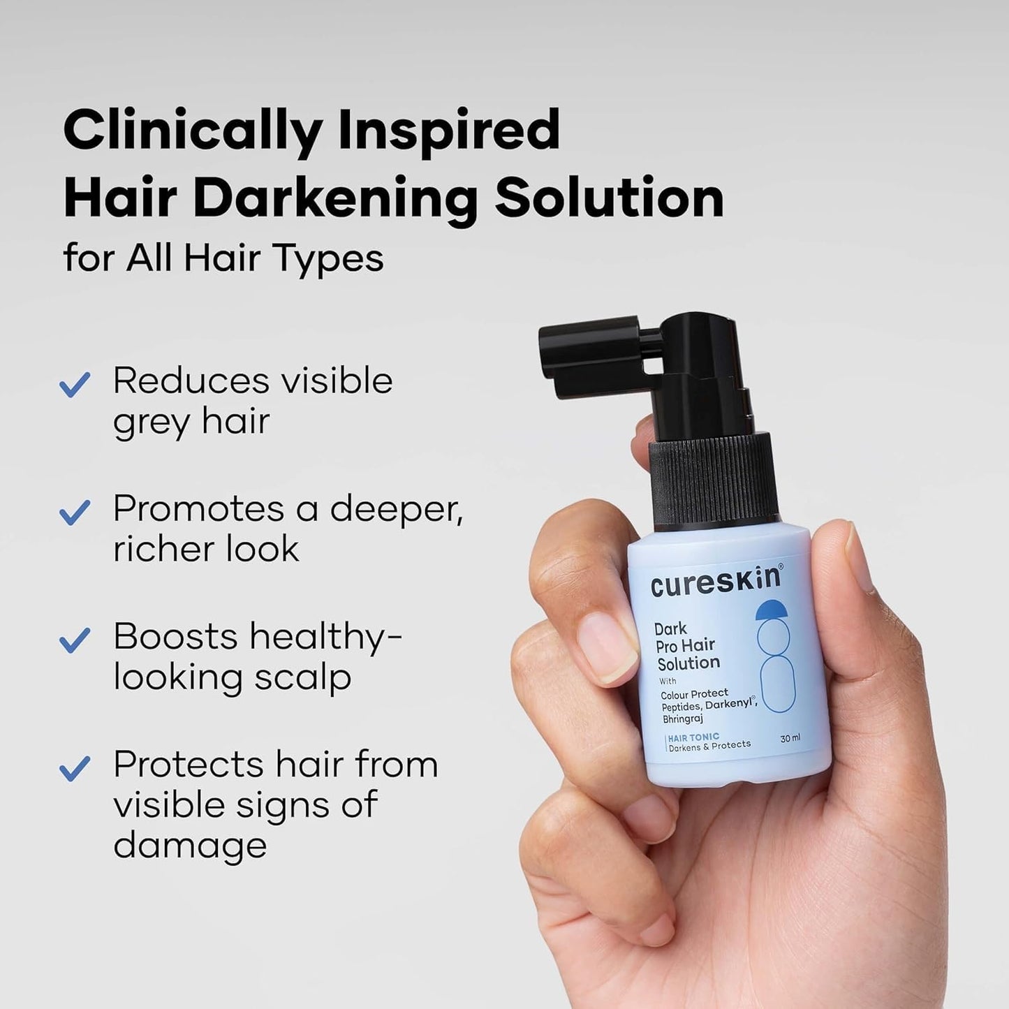 Anti Gray Hair Serum - Gradually Restore Natural Hair Color in 4 Months | Peptide-52 | 1.01 Fl Oz (Pack of 2)