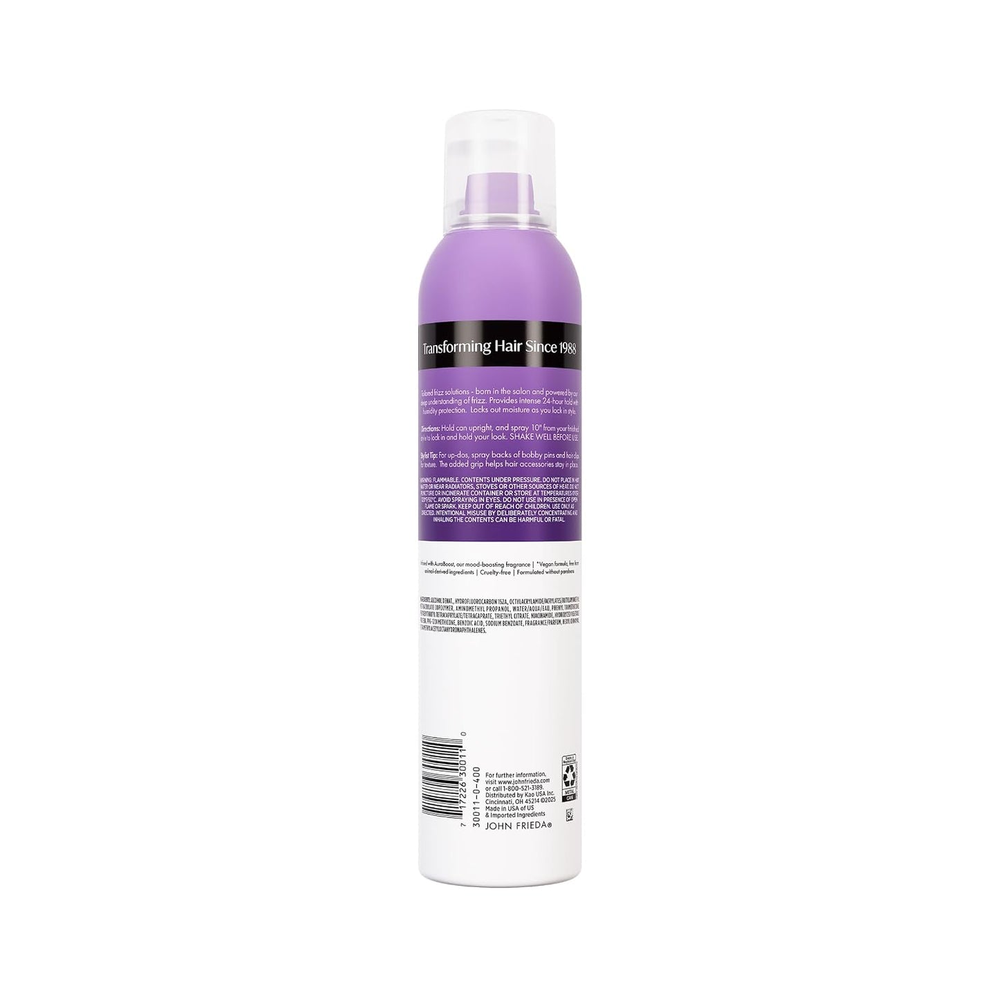 John Frieda Frizz Ease Hairspray - Humidity-Blocking Frizz Control Spray | 12 fl oz