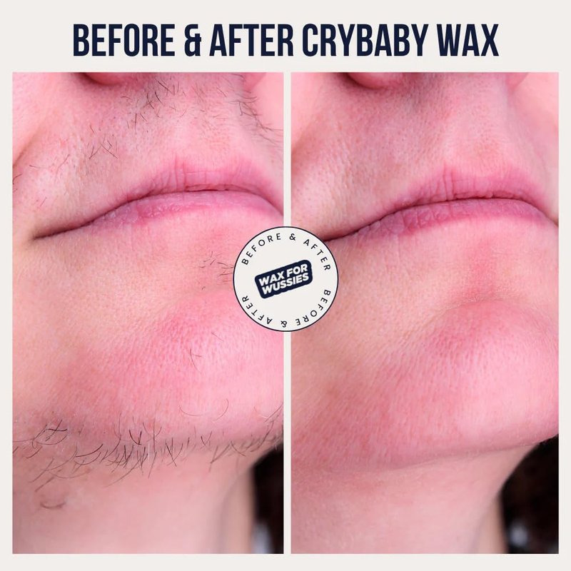 Crybaby Wax I’m Sensitive Meltdown Vegan Hard Wax 6.5oz, Coconut-Infused Stripless Wax for Sensitive Skin, PCOS Facial Hair, Face, Bikini, Underarms & Body