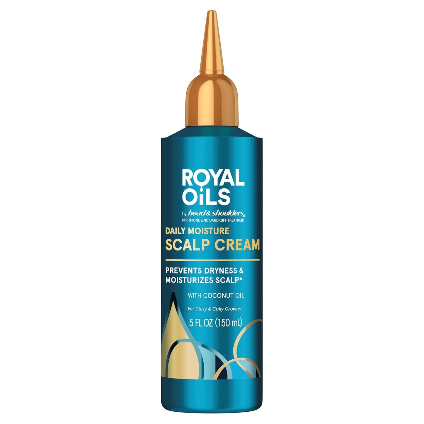 Head & Shoulders Royal Oils Scalp Cream Treatment - Anti-Dandruff Care with Coconut Oil | 5.0 fl oz