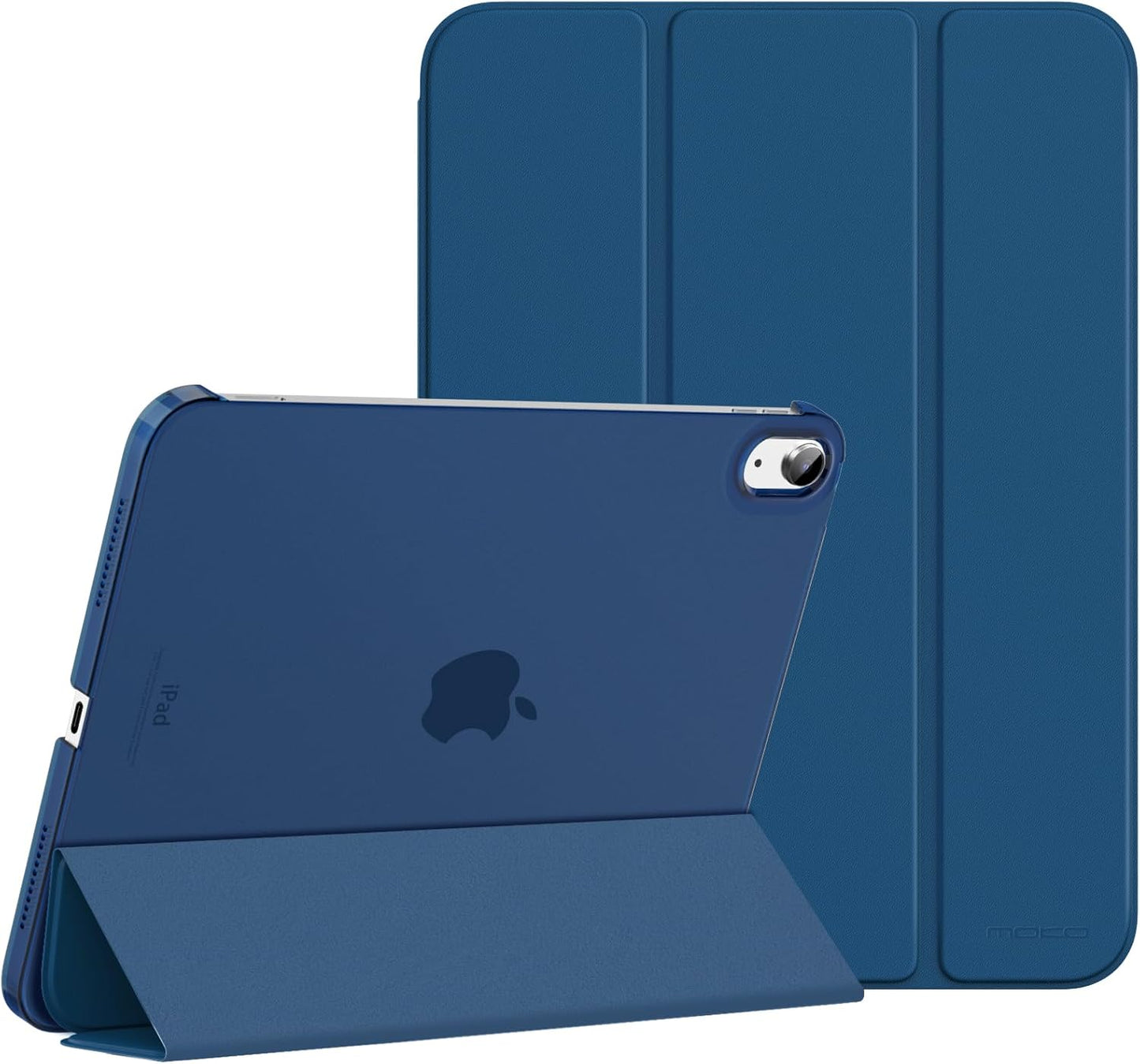 iPad 11th & 10th Generation Case - Slim Hard PC Translucent Back Cover | Navy Blue, Auto Wake/Sleep Support