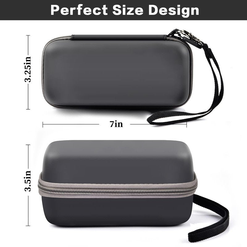 casmilee Case Compatible with Anker 737/735/ 736/717 USB-C Portable Charger Power Bank, Fast Foldable Wall PowerBank Bag for GaN Prime Nano II AC Adapter, Powercore Pocket for lights Cable - Black