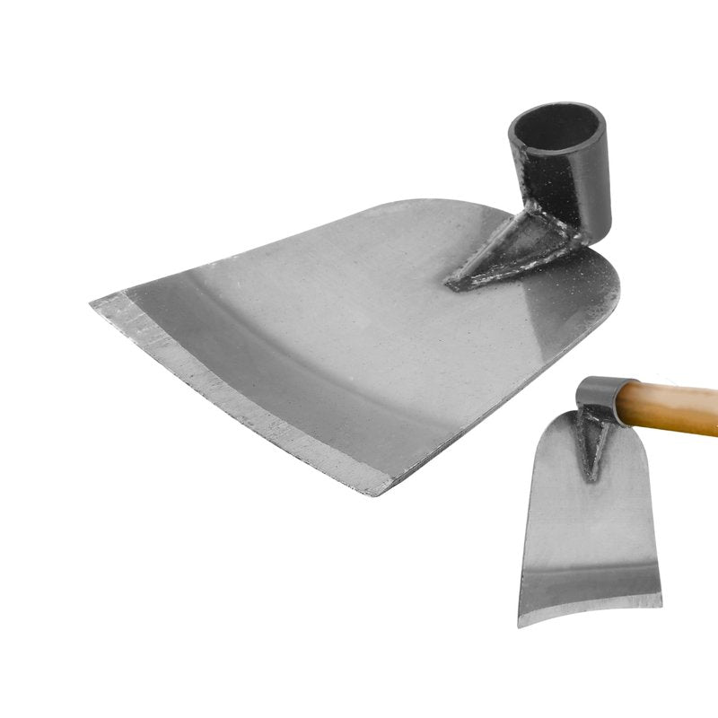 POPETPOP Stainless Steel Gardening Hoe - Handheld Farm Tool for Weeding Digging Soil Loosening and Transplanting - Compact Durable Garden Tool for Home and Outdoor Use