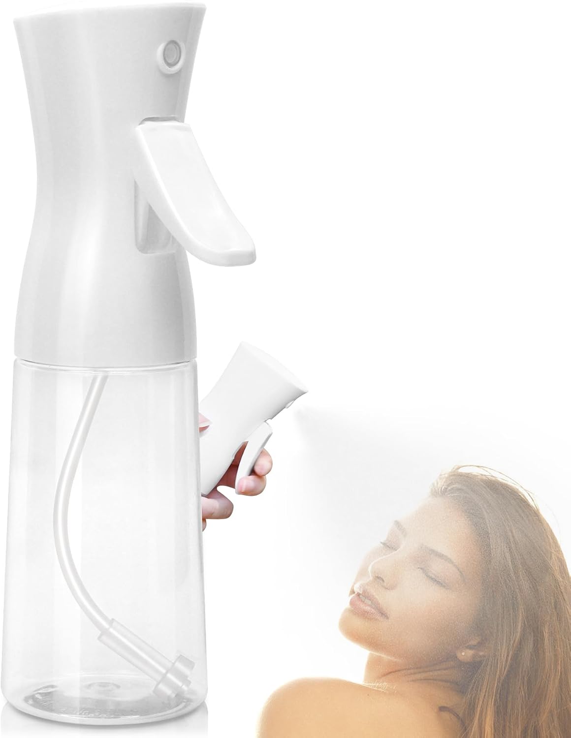 Continuous Water Mister Spray Bottle for Hair - Ultra Fine Mist Sprayer | 6.8 OZ Pink