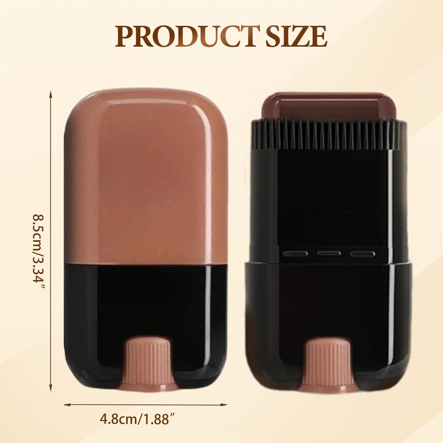 Hair Color Stick - Waterproof Gray Hair Concealer | 2-in-1 Touch-Up Comb for Women - Black